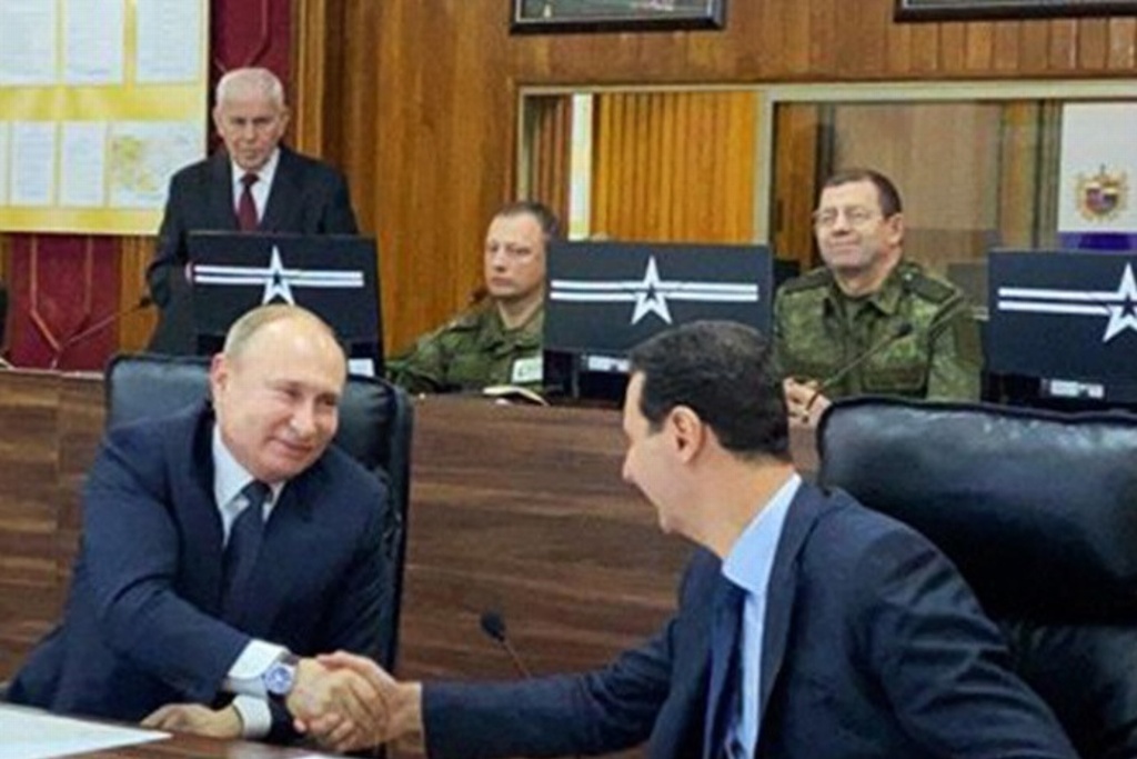 Se reúnen presidentes de Rusia y Siria