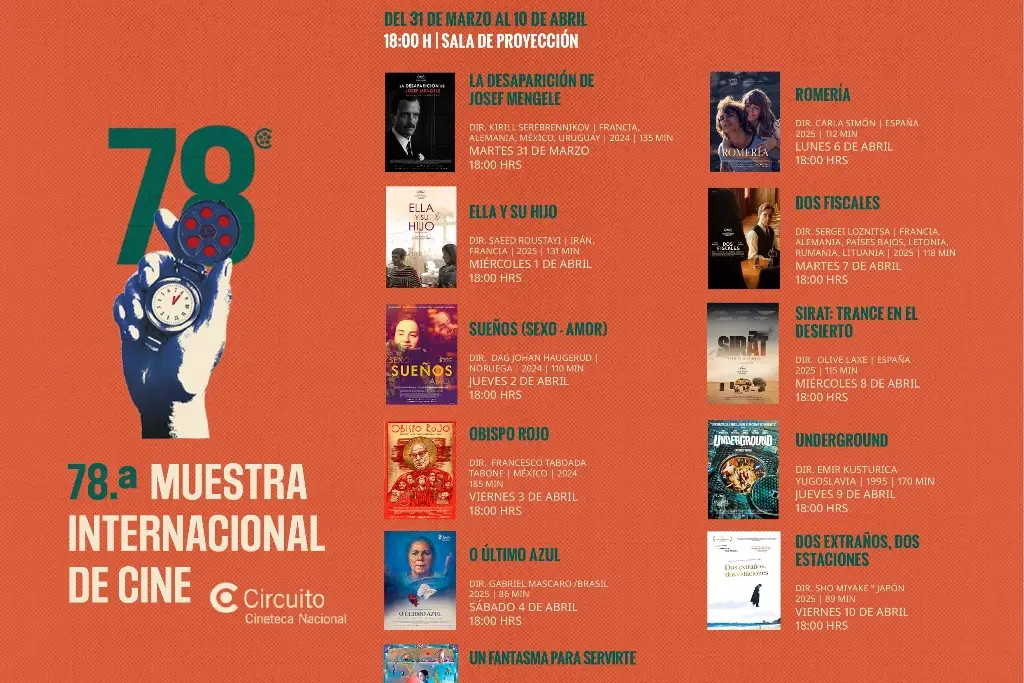 Imagen No te pierdas la 78.ª Muestra Internacional de Cine en Veracruz 