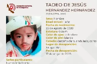 Imagen Desaparece bebé en Xalapa, Veracruz 
