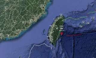Terremoto de magnitud 5,4 sacude este de Taiwán