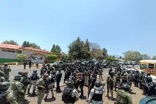 Pobladores se enfrentan a Guardia Nacional en Peribán, Michoacán