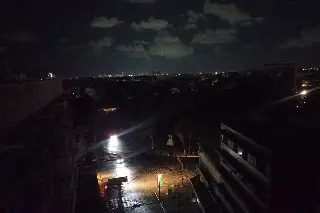 Mega apagón en Veracruz este lunes