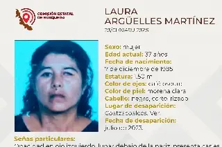 Joven mujer desaparece al sur de Veracruz 
