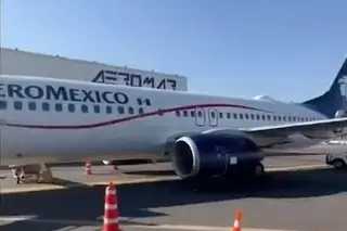 Bajan a pasajeros de un vuelo por fuga de combustible (+Video)