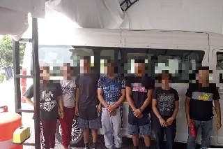 Rescatan a 189 personas migrantes en 8 municipios de Veracruz