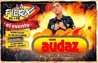 Heredero de Rigo Domínguez y su Grupo Audaz cantará en LA FIERA El Evento 