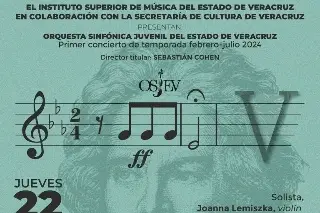 Invitan al primer concierto de la temporada de la Orquesta Sinfónica Juvenil del ISMEV