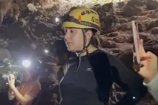 Hija de Xóchitl Gálvez visita cavernas en Tramo 5 Sur del Tren Maya (+videol)