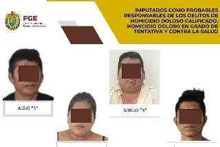 Los imputan por asesinato de familia en San Andrés Tuxtla, Veracruz 