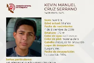 Piden ayuda para encontrar a joven desaparecido al norte de Veracruz 