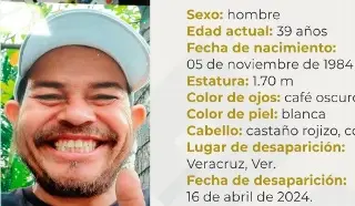 Buscan a Víctor Eduardo, desaparecido en la ciudad de Veracruz