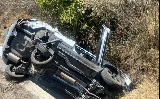 Se registra accidente múltiple en autopista de Veracruz; hay 2 heridos 