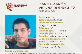 Joven desaparece en Medellín de Bravo; aquí sus características 