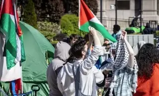 Protestas estudiantiles contra la guerra en Gaza se extienden por todo EU 