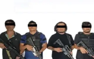 Detienen a cuatro hombres con armas de fuego al sur de Veracruz