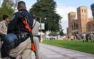 UCLA cancela clases tras enfrentamientos en protestas por la guerra en Gaza