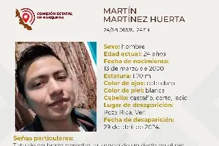 Él es Martín, tiene 24 años y desapareció al norte de Veracruz