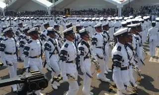 SEMAR realiza Jura de Bandera de los Marineros de Infantería en Veracruz 