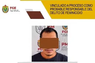 Lo vinculan a proceso por el delito de feminicidio en zona centro del estado de Veracruz