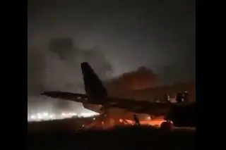 Al menos 11 lesionados tras la salida de pista de un avión (+Video)