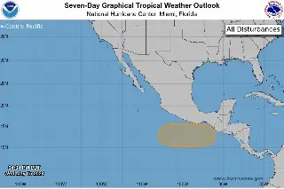Prevén sistema de baja presión al sur de México; aumenta probabilidad de desarrollo ciclónico