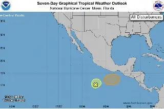 Vigilan 2 zonas de baja presión frente a costas de Guerrero; una evolucionaría a depresión tropical