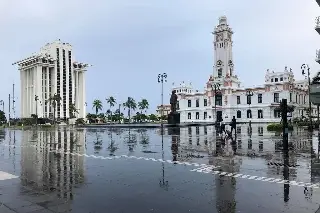 ¡Llueve en centro histórico de Veracruz! ¿Cómo está tu colonia?