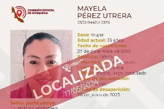 Tras casi un año, localizan a mujer reportada como desaparecida en Alvarado, Veracruz 