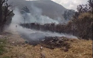 Fuerte movilización provoca incendio de pastizal en Nogales, Veracruz 