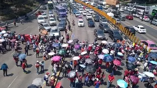CNTE bloquea Circuito Interior al cruce con Reforma