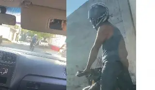 Imagen Se llevan moto de repartidora en Boca del Río; ciudadanos persiguen a sujetos y evitan que se la roben
