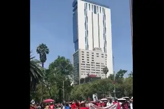 Imagen Profesores de la CNTE inician marcha en la CDMX 