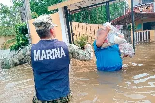 Imagen Mantienen activo Plan Marina tras el paso de la tormenta Barry en Veracruz