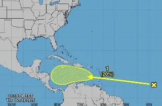 Imagen Vigilan onda tropical en el Atlántico; esta es su posible trayectoria