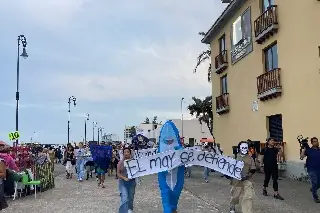 Imagen Al ritmo de son jarocho protestaron en Veracruz por el derrame de petróleo