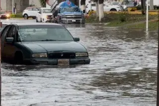 Imagen Poza Rica bajo el agua tras fuertes lluvias