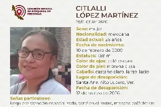 Imagen Piden apoyo para localizar a joven mujer desaparecida en Alto Lucero, Veracruz 