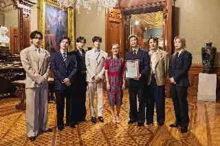 Imagen Regresará a México el grupo surcoreano de K-pop BTS en el 2027: Sheinbaum 