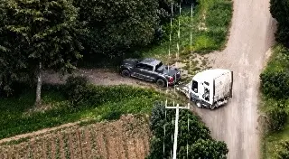 Imagen Con dron, siguieron cabina de camión robado en Puebla; pobladores impidieron operativo