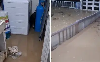 Imagen Aguacero inunda viviendas cercanas a Casas Bienestar en Veracruz