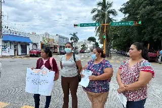 Imagen Bloquean 20 de noviembre madres de niños con cáncer